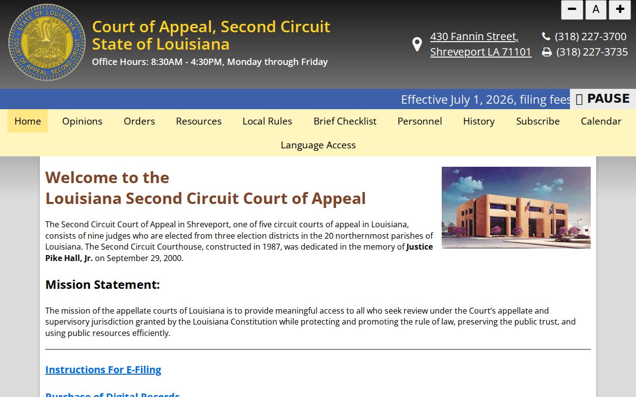 West Carroll Parish case search appellate court source
